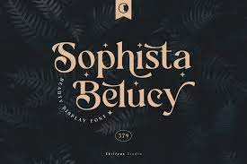 Beispiel einer Sophista Belucy-Schriftart